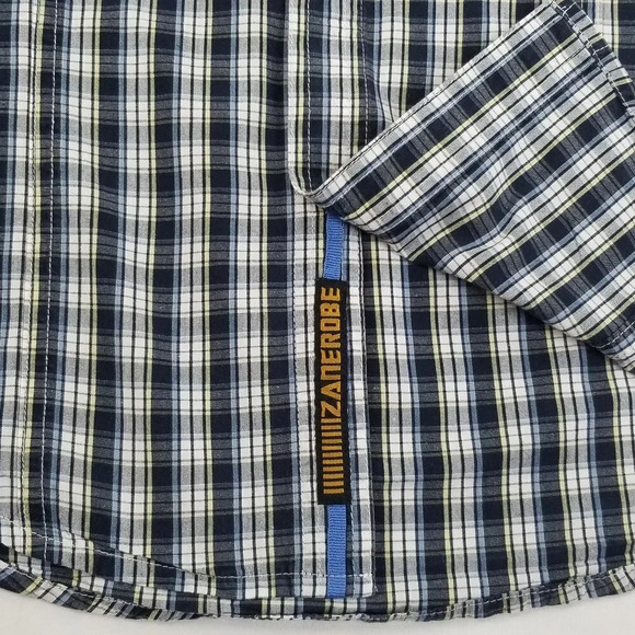Zanerobe Logo Tags Shoulder Straps Check XXL Shirt - Picture 5 of 11